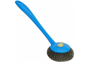 Щітка-скребок для посуду, сталева блакитна Cleaning E72718 Economix