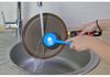 Щітка-скребок для посуду, сталева блакитна Cleaning E72718 Economix