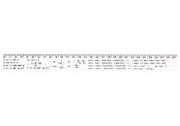 Лінійка пластикова з формулами, 30 см E81330-05 (25)