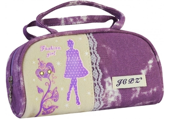 Пенал з кишенею, 19х10х6 см J-2393-purple Cool for School