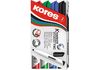 Набір маркерів для білих дошок KORES 1-3 мм, 4 кольори в блістері K20843 (1)