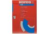 Папір копіювальний А4 TYPO Kores, 100 арк., синій K78478 (1)