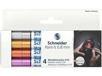 Набор маркеров металлик, 4 цвета Paint-It ML01011501 Schneider