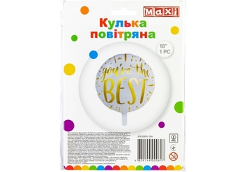 Куля повітряна фігурна, 36х36 см, фольгована MX006W-18in Maxi