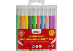 Фломастеры-кисточки BRUSH-TIPPED Jumbo, 10 пастельных цветов, линия 0,5-6 мм MX15237 (1)