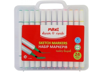 Набір скетч-маркерів, 24 кольори MX15254 Maxi