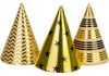 Набір з 6 ковпаків на голову із гумовою стрічкою Gold&Silver фольговані, висота 15,24 см, асорті MX200005 (1)