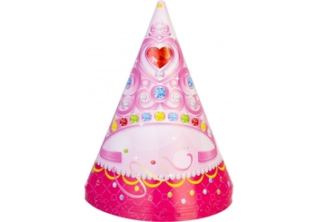 Набір з 6 ковпаків на голову із гумовою стрічкою Princess, висота 15,24 см MX200127 (1)