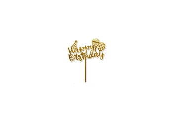 Топер акриловий на торт, 14х11,9 см Happy Birthday MX21030159 Maxi