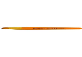 Пензлик №8 синтетика, круглий з короткою ручкою MX61034 Maxi