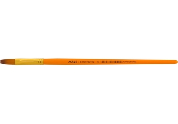 Пензлик №10 синтетика, плаский з короткою ручкою MX61049 Maxi