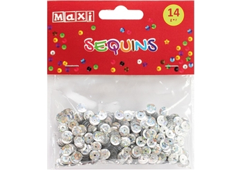 Паєтки для декорування, діаметр 6 мм, 14 г MX61714 (1)