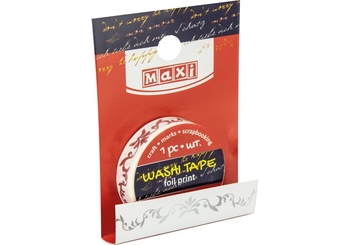 Стрічка декоративна з принтом фольгою 10мм*3м MX62020 (1)