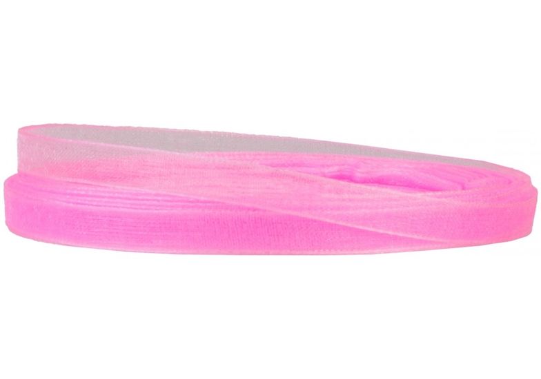 Декоративна стрічка органза, ширина 0,5 см, довжина 22,86 м, пастельний рожевий MX62472-1004 Maxi