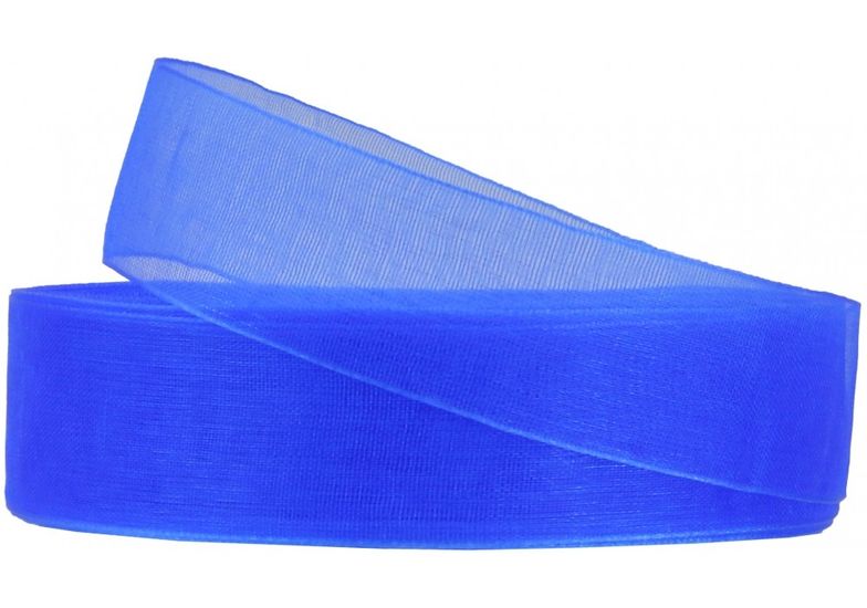 Декоративна стрічка органза, ширина 1,8 см, довжина 22,86 м, синій MX62511-1040 Maxi
