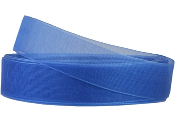 Декоративна стрічка органза, ширина 1,8 см, довжина 22,86 м, темно-синій MX62512-1070 Maxi