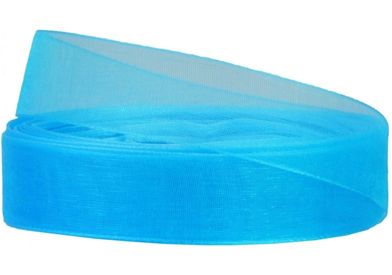 Декоративная лента органза, ширина 1,8 см, длина 22,86 м, насыщенный голубой MX62518-BK15 Maxi