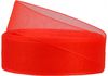 Декоративна стрічка органза, ширина 2,5 см, довжина 22,86 м, червоний MX62525-1026 Maxi