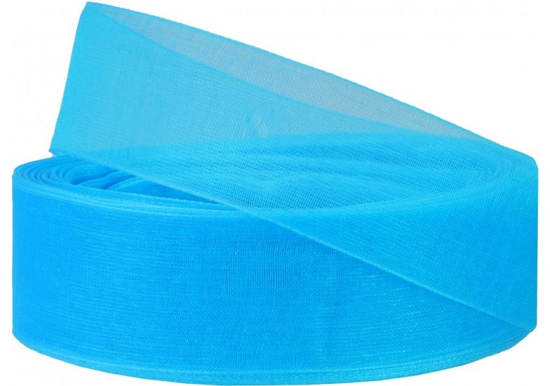 Декоративная лента органза, ширина 2,5 см, длина 22,86 м, насыщенный голубой MX62534-BK15 Maxi