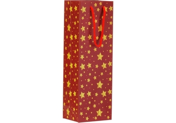 Пакет подарочный для бутылки, 36х12х9 см MX62665 Maxi