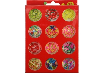 Пласкі фігурки для декору, 12 видів по 1 г MX62765 Maxi