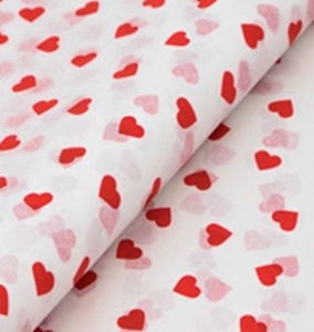 Бумага тишью, 50х70 см, плотность 20 г/м2 Hearts MX62825 Maxi