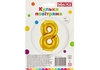 Куля-цифра повітряна, розмір 40х33 см, фольгована, золотиста 8 MX634018.24-16in Maxi