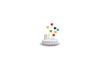 Набор для декора торта: 4 свечи и 7 топеров с помпонами MX642226 Maxi