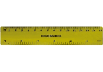 Линейка пластиковая, 15 см, микс MX81334 Maxi