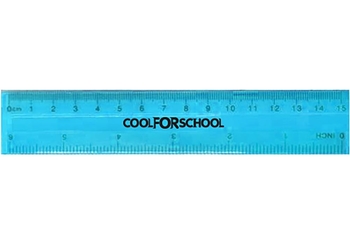 Лінійка пластикова, 15 см, мікс Neon MX81337 Cool for School