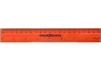 Лінійка пластикова, 20 см, мікс Neon MX81338 Cool for School
