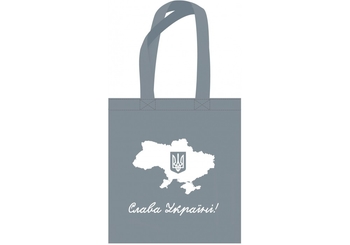 Екосумка шопер, 33х37 см, зі світловідбиваючою стрічкою Слава Україні MX86517 Maxi