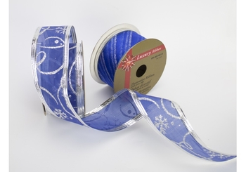 Стрічка поліестер/органза 4см*2,75м, асорті MX90-0007 (1)