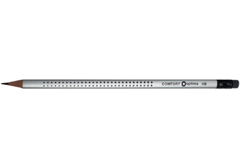 Карандаш чернографитный НВ, с ластиком COMFORT O15546 Optima