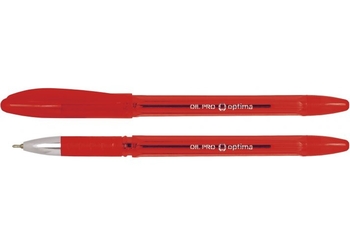 Ручка масляная красная 0,5мм OIL PRO O15616-03 Optima