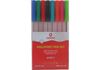 Набір кулькових ручок 8 кольорів 1,1 мм, в блістері HYPE T O15737 Optima