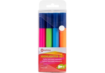 Набор текстовых маркеров, 4 цвета O15828 Optima