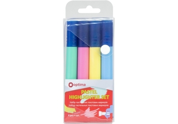 Набор текстовых маркеров, 4 цвета Pastel O15829 Optima