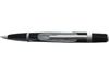 Ручка шариковая автоматическая поворотная металлическая синяя 1.0 мм корпус чёрного цвета с серебрянными деталями Fraque Cabinet O15963-01