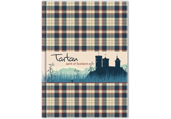 Блокнот Тартан, А4, твердая обл., 96 л., клетка O20367-05 (1)