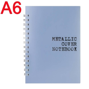 Блокнот А6, 60 сторінок в клітинку, пластикова обкладинка Metallic cover notebook O25945 Optima