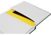 Діловий записник SQUARE, А5, тверда обкладинка, гумка, білий блок клітинка, жовтий O27100-05 (1)
