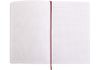 Деловая записная книжка NAMIB, А5, твердая обложка, резинка, белый блок клетка, красный O27101-03 (1)