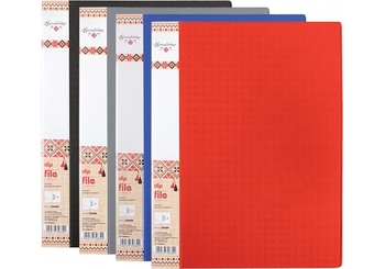 Папка А4, с боковым зажимом CLIP В ВЫШИВАНКА OFFICE LINE O30689 Optima