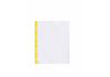 Файл для документів А4+ Optima, 40 мкм, фактура глянець, з жовтою стрічкою (20 шт/уп) O35109-05 (1)