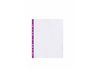 Файл для документів А4+ Optima, 40 мкм, фактура глянець, з фіолетовою стрічкою (20 шт/уп) O35109-12 (1)