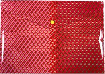 Папка-конверт А4, на кнопці Strawberry O35250 Optima