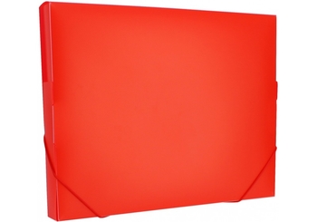 Папка-бокс А4, на гумках, червона O35616-03 Optima