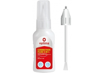 Коректор-ручка зі щіточкою 2в1, 10 мл O41319 Optima