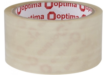Стрічка клейка пакувальна (скотч) Optima Extra, прозора, 48мм*35м O45324 (6)